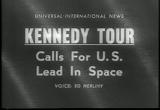 John F Kennedy JFK calls for lead in space
