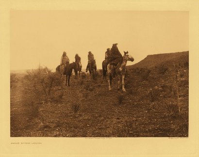 Edward Curtis American Indian Art Sample Horses