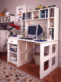 Shelf Desk on Woodworking Desk Plans