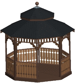 12ft Double Roof Octagon Gazebo Plan