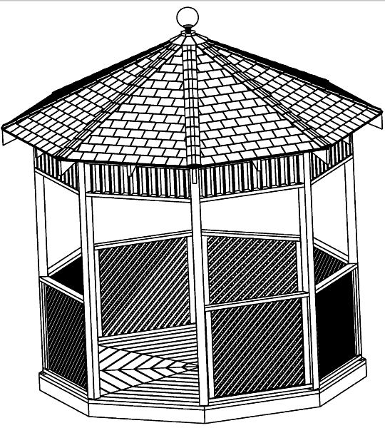 10 ft Octagon Gazebo Plan 10 ft Octagon Gazebo Plan