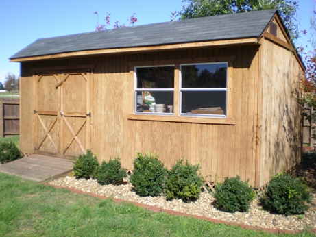 10x20 Shed Plan Corner View 10x20 Shed Corner View