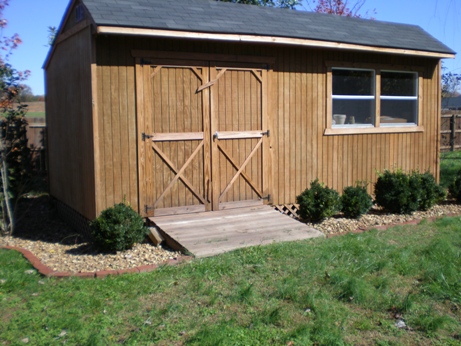 10x20 Saltbox Shed Opposite Corner View