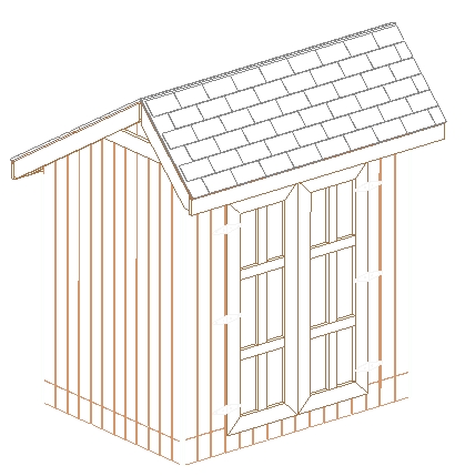 Saltbox Storage Shed Plans