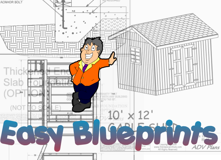 easy shed blueprints